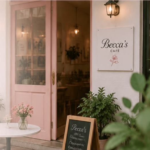 Becca's cafe entrance